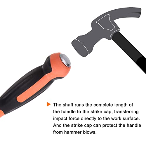 Harfington 12mm Slotted Impact Demolition Driver - Heavy-Duty 16" Square Shank for Industry & Automobile Repair