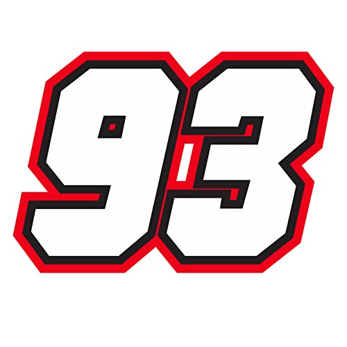 Custom Racing Number Decals - 3 pcs Vinyl Stickers for Motorcycles & Bikes | Removable, Waterproof, Multi-Color