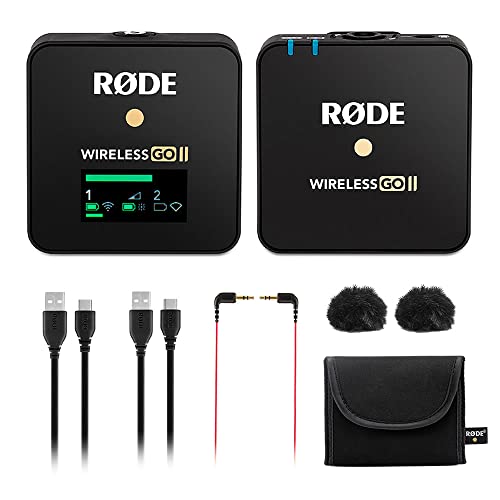 Enhance Your Audio Setup with the Rode Wireless GO II Single Compact Digital Wireless Microphone System Recorder Bundle