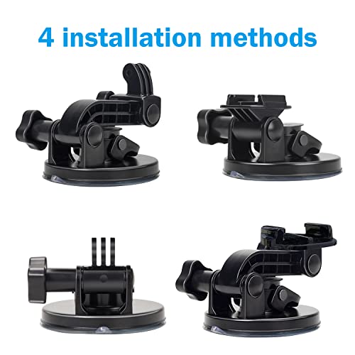 Secure GoPro Suction Cup Mount for Cars and More – Fits Hero 12 to Hero 3, GoPro Max & More