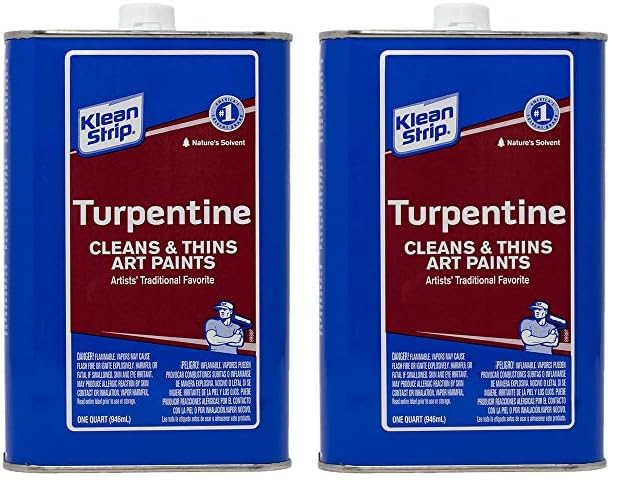 KLEAN-STRIP QGT69 Paint Thinner, 1 Quart – Cleans & Thins Art Paints (32 Fl Oz)