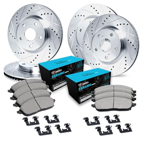 R1 Concepts eLine Brake Kit: Upgrade Your 1992-1998 Lexus SC300 with Complete Rotors & Pads