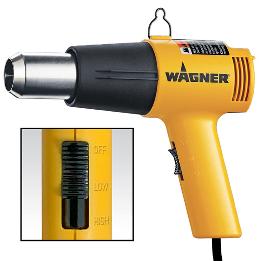 Wagner HT1000 Heat Gun: 2 Temp Settings, Ideal for Paint, Adhesive, & Rust Removal