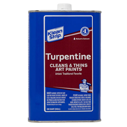 KLEAN-STRIP QGT69 Paint Thinner, 1 Quart – Cleans & Thins Art Paints (32 Fl Oz)