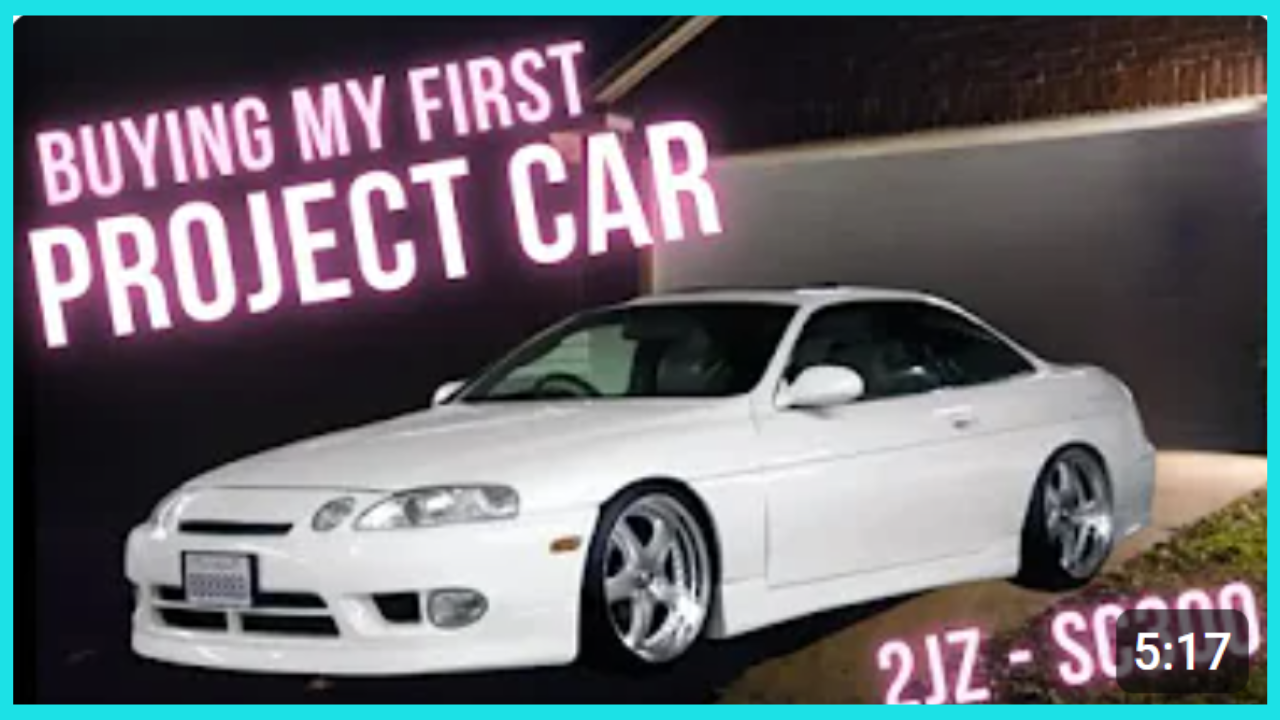 Load video: Buying My First Project Car! Lexus SC300 | 2jz Powered Project Car